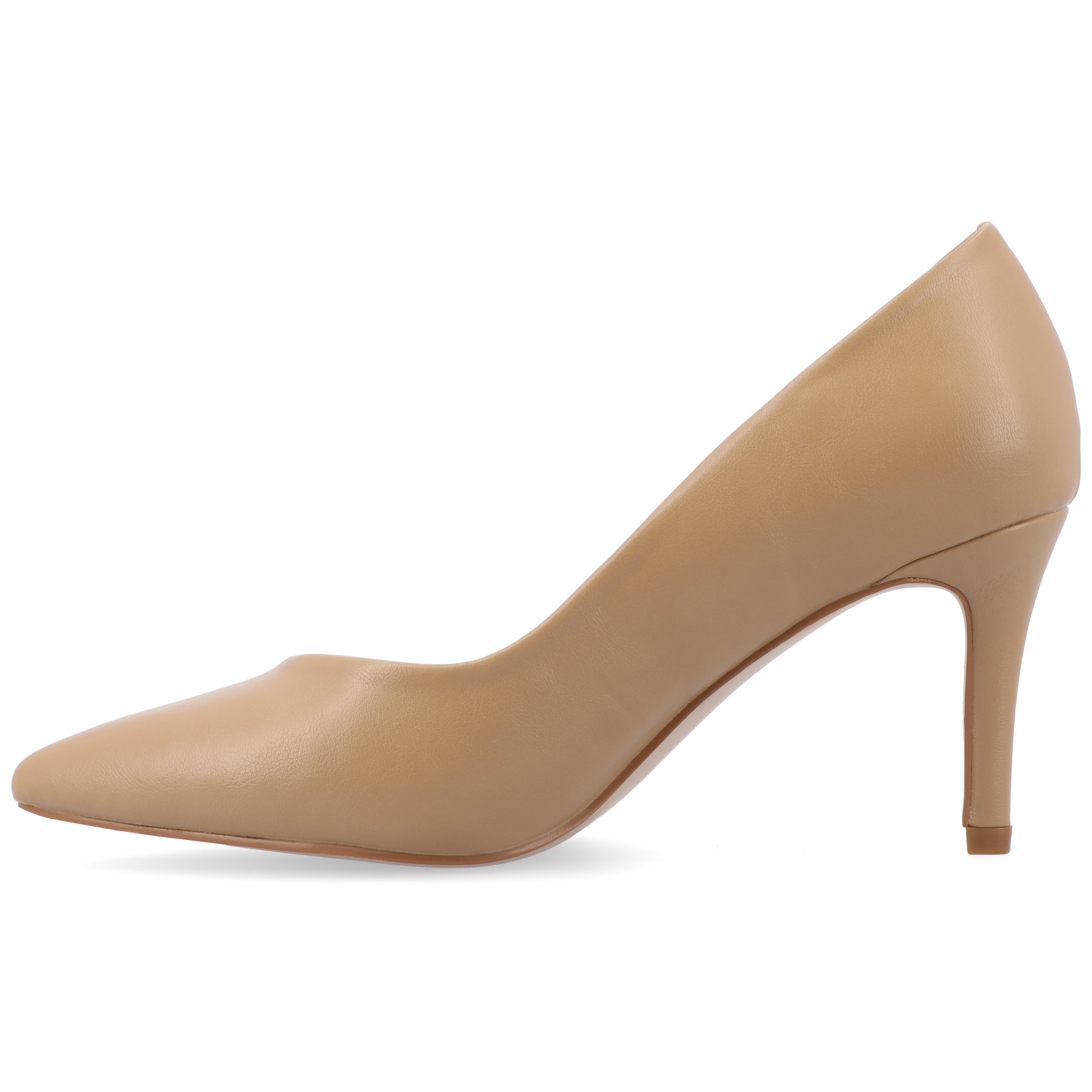 Journee Women's Gabriella SuperNatural Shades Narrow Width Slip On Pointed Toe Pumps