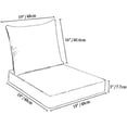 thumbnail image 3 of Outdoor Chair Cushions for Patio Furniture Set of 19x19 Inch for Waterproof Fade Resistant Replacement Cushions with Removable Cover for Seat Yard Garden Deck，Orange, 3 of 7