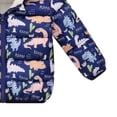 thumbnail image 6 of Kogui Toddler Coats for Girls Infant Baby Girls Winter Coat Hoods Padded Lightweight Jacket Zipper Outwear Snowsuit for Toddlers Boys 3T 4T (Navy,3-4 Years), 6 of 7