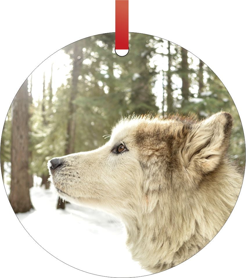 malamute christmas ornament
