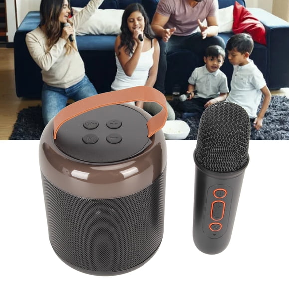Karaoke Machine With Microphones, Portable BT Speaker With LED Lights, For Home Party, For Kids Adults, Birthday Gifts For Girls,