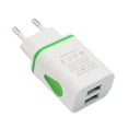thumbnail image 2 of Teléfono Universal 2.1A 5V LED 2 Cargador USB Adaptador de carga de pared rápida Enchufe de EE. UU. / UE Cargador USB para iPhone para Samsung para HTC Tan Jianjun unisex, 2 of 2