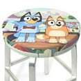 thumbnail image 3 of Lsque Bluey Round Bar chair cushion covers Velvet Fabric Premium Comfort Protects from Scratches and Stains for 14-17 Inch Chair- 14 inch, 3 of 7
