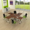 thumbnail image 3 of Conference Table with Wheels, Flip Top Rolling Training Table for Office & Meeting Room, Space-Saving Design, Multiple Sizes & Packs, 3 of 7
