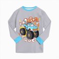 thumbnail image 4 of TOWED22 Toddler Girls Boys Pajamas Cotton Cute Graphics Pjs Sets Long Sleeve Print Jammies Fall Winter Sleepwear 6-24 Months 2t 3t 4t 5t 6t 7t 8t 9t Children(Grey,6-7 Y), 4 of 7