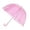 Pink, variant on Size one sizeone size Kids' Vinyl Pinch-Proof Clear Bubble Umbrella