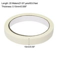 thumbnail image 2 of Uxcell Painters Tape Adhesive Painting Tape 0.59 Inches x 21.87 Yards White 3 Pack, 2 of 5