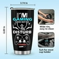 thumbnail image 6 of Gaming Mug Tumbler Boys Gifts - Kids Teens Men Gamer Gamepad Presents Game Controller Travel Coffee Cup for Boyfriend Son Dad Husband Birthday Halloween Christmas 20oz Stainless Steel, 6 of 6