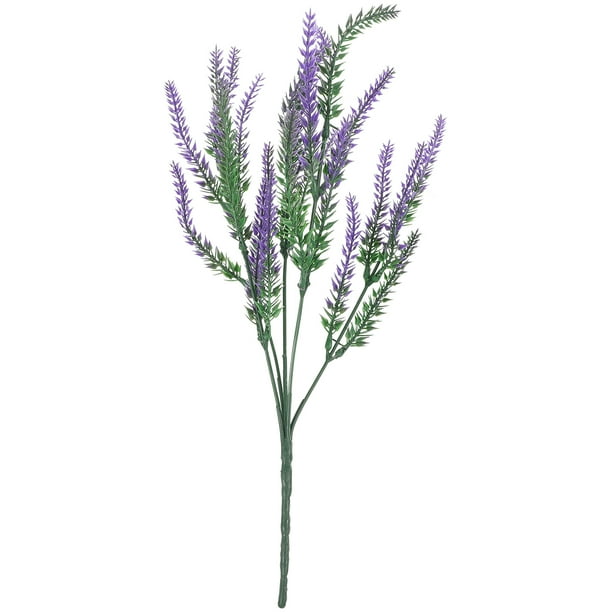 GOOHOCHY Lavanda artificial con tallos Decorativo Falso Lavanda Simulación Lavender Decoración