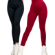 thumbnail image 1 of Set De 2 Leggings Casual o Deportivos Acampanados De Cintura Alta De Mujer En Color Sólido UNITALLA, 1 of 5