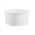 thumbnail image 2 of Bishop - 18" Single Bowl Round Fireclay Undermount Bar Sink - Glossy White, 2 of 4