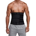 thumbnail image 1 of VASLANDA Sauna Waist Trimmer Belt, Wide Men Workout Waist Trainer, Sweat AB Belt with Adjustable Double Straps, Weight Loss Back Support Neoprene Snug Fit Belly Belt, 1 of 6
