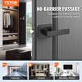 thumbnail image 3 of STAWAY Matte Black Passage Door Handle - Reversible Lever, Easy Install, 45° Rotation, No Lock, Perfect for Home & Office, Durable Zinc Alloy, 3 of 9