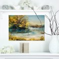 thumbnail image 1 of Arbres au Bord du Lac - Toile Imprimée d'Art de Paysage, 1 of 3