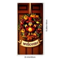 thumbnail image 3 of Axiiglly Thanksgiving Front Door Decor Fall Decor Door Cover, Turkey Wreaths Festive Decorations Backdrops Hanging Ornaments Door Banner for Porch Wall Party Holiday-35"x73", 3 of 8