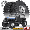 thumbnail image 4 of 4Pcs 1.9 Inch Metal Tire Wheels with 118mm OD Tires for Axial Gold, 4 of 6