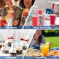 thumbnail image 6 of [100 Counts] 7.75 Inch Colorful Striped Disposable Paper Drinking Straws, 10 Assorted Colors, Compostable - for , Party, Cake Pops, Crafts, 6 of 6