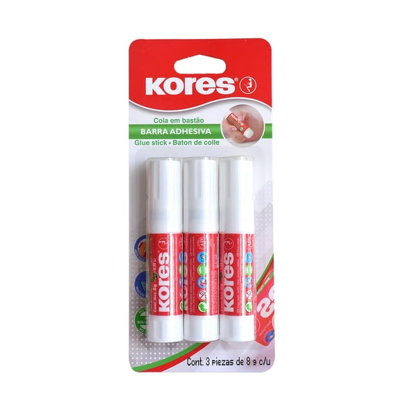 BARRA ADHESIVA KORES 8 GR BL 3PZS