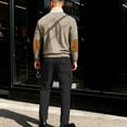 thumbnail image 4 of Ceisia Men's Loose Fit Corduroy Henley Neck Color-Block Top & Cargo Pants Set | Outdoor Casual Two-Piece Outfit Gifts, 4 of 7