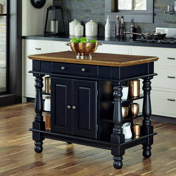 Homestyles 5082 94 Montauk Kitchen Island 44 Black 36 X 42 25 24 75 In Com Homestyles 5082 94 Montauk Kitchen, 36 Kitchen Island