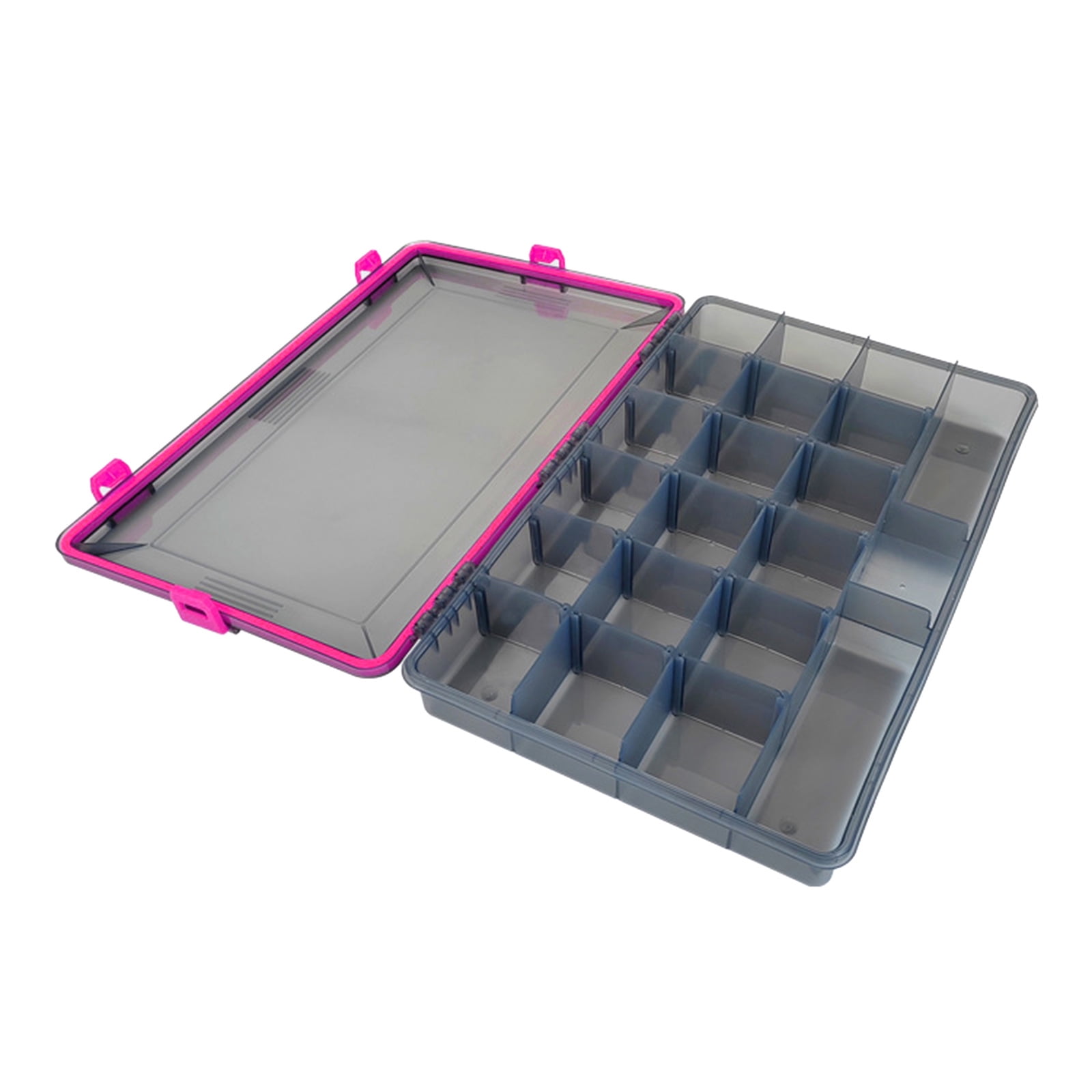 Fish Baits Storage Case with Detachable Compartments Grids Fishing Tackle Carry Box Seal Water Proof Fishing Tackle Box