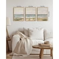 thumbnail image 4 of Drsoum Vintage Landscape Wall Art Sea Coastal Meadow Scenery Farmhouse Decor Retro Painting for Living Room Bedroom 11x14in3pcs Brown Framed, 4 of 7