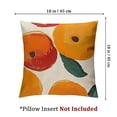 thumbnail image 4 of Floral Pillow Cases Orange Pillow Covers Decorative Flower Print Pillowcases White Red Pillow Protectors Envelope Closure Botanical Patterned Pillow Encasement, 4 of 7