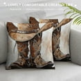 thumbnail image 3 of PHYHOO Retro Rustic Floral Skull Decorative Throw Pillow Case for Home Bedroom Room Dorm Decor,Gift for Teen Boys White, 3 of 5