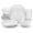 AMELIA White-24 Piece (Service for 6), variant on 24-piece Gourmet Porcelain Dinnerware Sets Modern White Round Dish Set For 6 - Serving Plates And Dessert Salad Soup Pasta Series Amelia