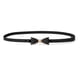 thumbnail image 1 of Cinturón de Cintura Delgada de Metal Arco-Nudo Sin Hebilla uxcell Negro L, 1 of 4