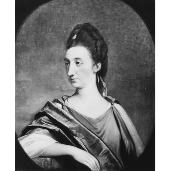 Catherine S. Macaulay /N(1731-1791). Anglais Historian. Huile sur Toile, C1774, par Ou après Mason Chamberlin. Poster Print By (18 x 24)