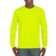 thumbnail image 3 of Gildan Men's 2400 Long Sleeve Ultra Cotton Crew Neck T Shirt Orange XL, 3 of 9