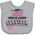 thumbnail image 3 of Inktastic My Aunt is a Survivor Breast Cancer Awareness Boys or Girls Baby Bib, 3 of 4