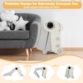 thumbnail image 5 of Gymax Folding Freestanding Toddler Slide for Toddlers Age 18+ Months w/ Climber Indoor Gray, 5 of 10