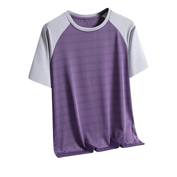 pstuiky camisetas de hombre, Camiseta deportiva informal de manga corta de poliéster de color liso para hombre camisas casuales para hombre l