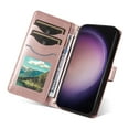 thumbnail image 3 of Crossbody Wallet Case for Samsung Galaxy Z Fold 3, Credit Card Slots Elegant PU Leather Magnetic Closure Shoulder Strap Purse Phone Case Flip Stand Full Body Protection Cover for Women Girls, Rosegold, 3 of 8