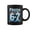 Black, variant on Frozen By 67 Six Seven Meme Christmas Coffee Mugs