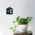 thumbnail image 2 of 1 Switch and Duplex Outlet Cover with Loon Accent, Black, 2 of 2