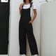 thumbnail image 4 of Moda para mujer Monos retro Mamelucos Tirantes Mono sólido Pantalones Pompotops  qyievc829, 4 of 8