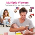 thumbnail image 5 of Simyke Smart Video Baby Monitor, 2.8" Display & 1080p Camera, WiFi/No WiFi Modes, Cry Detection, 2-Way Talk, VOX, 2500mAh Battery, Family Sharing, 5 of 17