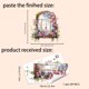 thumbnail image 4 of Adhesivo de pared romántico con forma de flor en forma de vid, autoadhesivo, PVC, 4 of 4