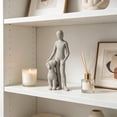 thumbnail image 7 of Cheapark 96、Animal Resin Statue Human and Dog Tabletop Sculpture Art Craft for Office Living Room Rustic Home Ornament Display, 7 of 7