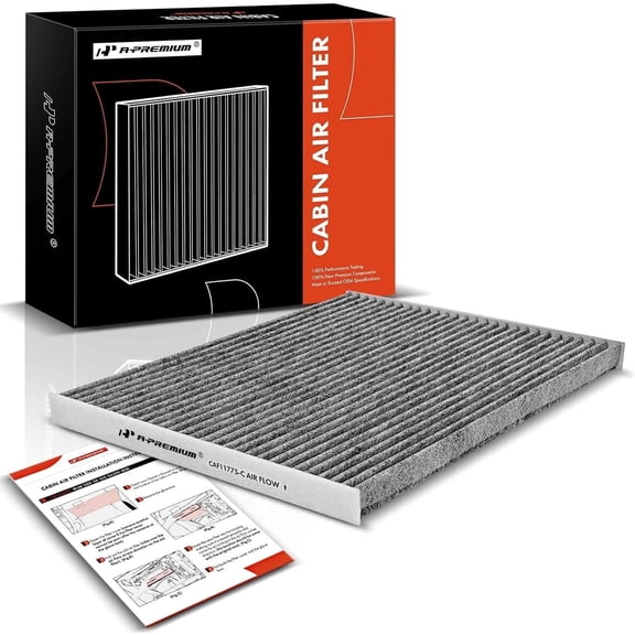 A-Premium Cabin Air Filter with Activated Carbon Compatible with Ford Edge, Fusion & Lincoln Continental, MKX, MKZ, Nautilus, 2013-2023, Replace# DG9Z19N619A