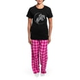 thumbnail image 4 of CafePress - Horse Jumping Women's Dark Pajamas - Women's Short Sleeve Print T-Shirt and Pants Dark Cotton Pajama Set, 4 of 7