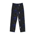 thumbnail image 6 of Uemuo Physical Formulas Pattern Men's Wide Leg Palazzo Lounge Pants with Pockets Light Weight Loose Comfy Casual Pajama Pants-Small, 6 of 9