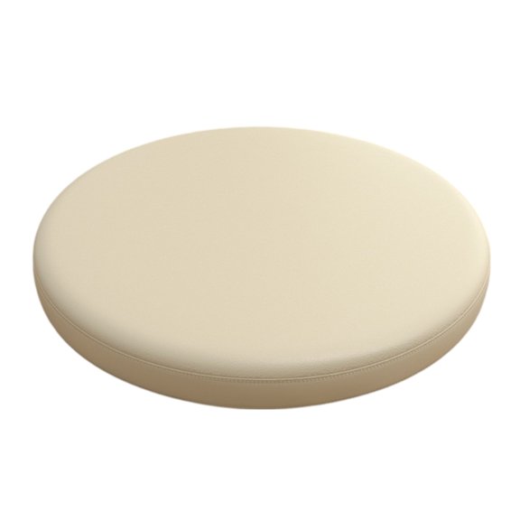 35x35cm Round Leather Seat Cushion - Memory Foam - Non- Base for Dining/Bar Stools