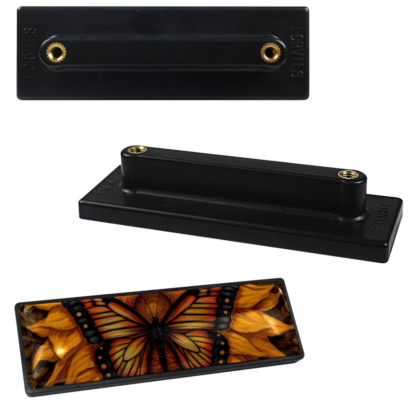 HemaKayy 4 Pack 3.6" Decorative Cabinet Pulls - Durable & Long-lasting | Easy Installation | Elegant & Stylish Decor for Home, Kitchen Bedroom Furniture Handles | Sunflower and Orange Butterfly