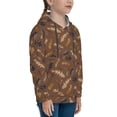 thumbnail image 3 of Lsque Autumn Pinecone Plants Patten Youth Hoodie Sweatshirt Pullover with Kangaroo Pocket Boys and Girls Hoodie Warm Hoodie for Kids-Small, 3 of 6