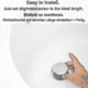 thumbnail image 3 of Bette Bath Stopper, 70 Mm, With Double Seal, Height Adjustable, Universal Bath Stopper, Sink Valve, Hardened Brass With Chrome Finish, Rust Proof Bat, 3 of 5