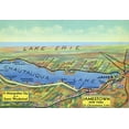 thumbnail image 3 of Chautauqua Lake, New York, Lake and Surrounding Towns, (1943), Aerial Map (Cotton Canvas Apron, Kitchen Cooking, Baking, Grilling, Unisex with Pockets), 3 of 5
